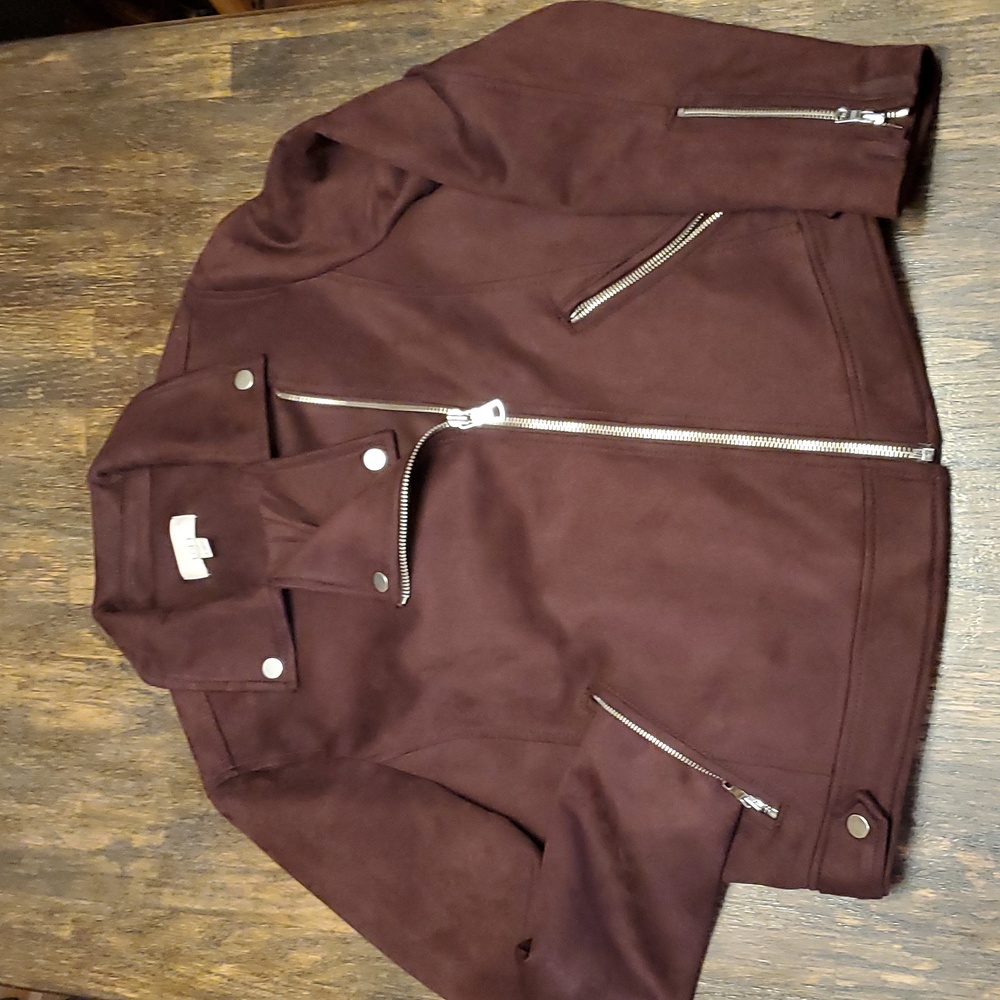 🧥 Loft Faux Suede Moto Jacket - Size Small 🧥